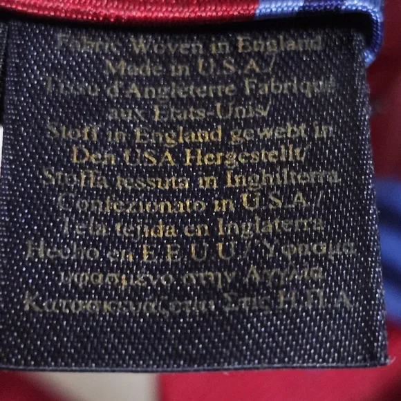 Brooks Brothers Burgundy and Blue Striped Tie - Picture 5 of 6